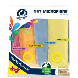 Elephant Microfiber Cloth 4Pc Pack