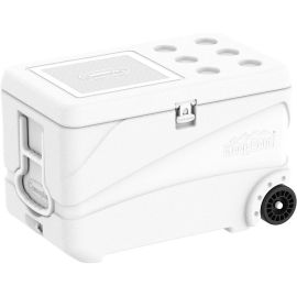 Cosmoplast Ice Box Deluxe 84Ltrs W/Wheels White Colors Mfibxx105 Keep Cold
