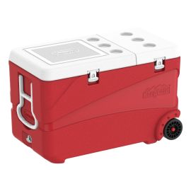 Cosmoplast Ice Box Deluxe 102Ltrs W/Wheels Red Colors Mfibxx104 Keep Cold