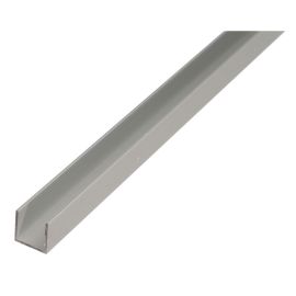 Alberts U Profile,Alu,Silv.Anod8X10X8X1,3/1M 473815