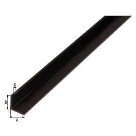 Alberts Angle Profile,Pvc,Black10X10X1/1M 479008