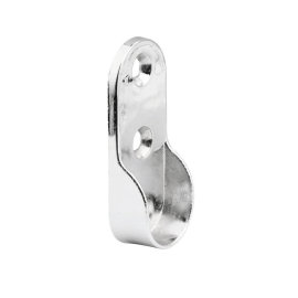 Walteco Bearing For Oval Wardrobe Tube 30X15Mm, Chrome-Plated, 2 Pcs 92183
