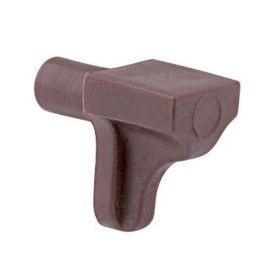 Walteco Shelf Support Ø 5Mm, Plastic, Brown, 8 Pcs 90538