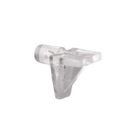 Walteco Shelf Support Ø 5Mm, Plastic, Transparent, 8 Pcs 90540