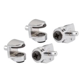 Walteco Glass Shelf Support Ø 5Mm, 4-8Mm, Nickel, 4 Pcs  90662
