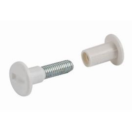 Walteco Connecting Screw M6X26-36Mm, White, 4 Pcs 90467