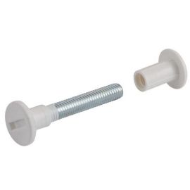 Walteco Connecting Screw M6X42-52Mm, White, 4 Pcs 90469