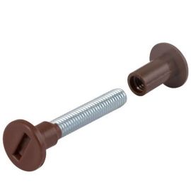 Walteco Connecting Screw M6X42-52Mm, Brown, 4 Pcs 90472