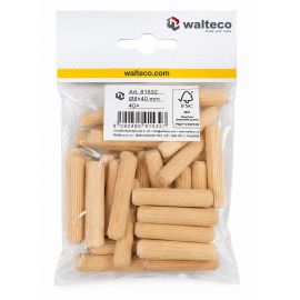Walteco Wood Dowel 8X35Mm, 40 Pcs 91532