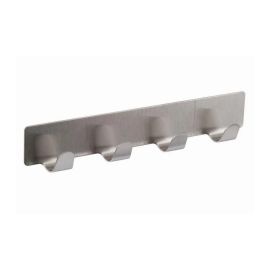 Walteco Hook, 4 Hooks, Self-Adhesive, Stainless Steel 8496