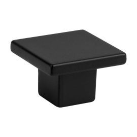 Walteco Furniture Knob Arca 30X30Mm, Plastic, Black Matt 7366