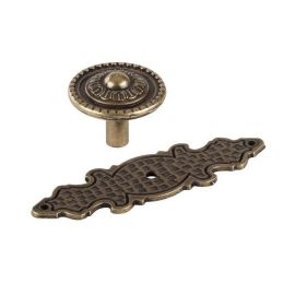 Walteco Furniture Knob Savona, Brass Antique 84693