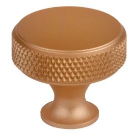 Walteco Furniture Knob Dieren Ø 30Mm, Aluminium, Anodized, Gold 7407