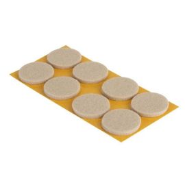 Walteco Felt Glides Ø 28Mm, Self-Adhesive, Beige, 8 Pcs On The Sheet 85215