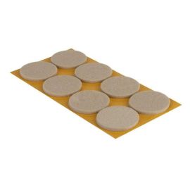 Walteco Felt Glides Ø 50Mm, Self-Adhesive, Beige, 8 Pcs On The Sheet 85217