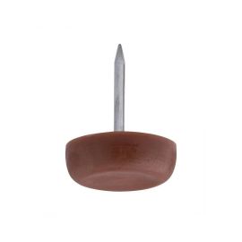Walteco Plastic Glides With Mandrel Ø 20Mm, Brown, 8 Pcs 84983
