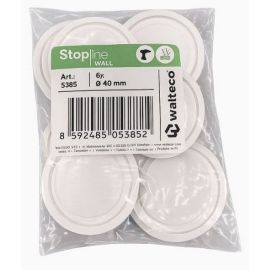 Walteco Door Stop Ø 40Mm, White, 6 Pcs 5385