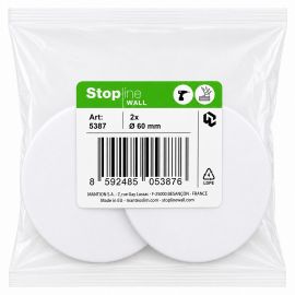Walteco Door Stop Ø 60Mm, White, 2 Pcs 5387