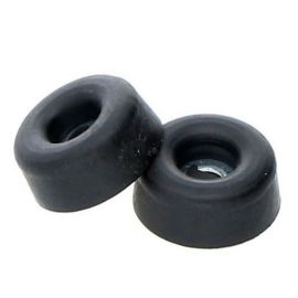 Walteco Door Stop With Ø20X10Mm, Plastic, Black, 2 Pcs 5016
