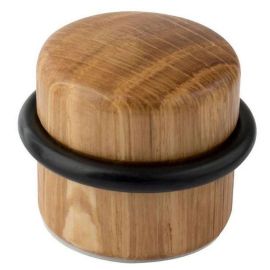 Walteco Door Stop Ø 37X32Mm, Wood, Self Adhesive, Oak 5160
