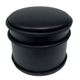 Walteco Door Stop Ø 90X75Mm, 1.2Kg, Stainless Steel, Black 5642