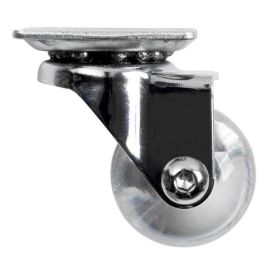 Walteco Swivel Castor Ø 35Mm, Transparent, With Plate, Load 30Kg 2818