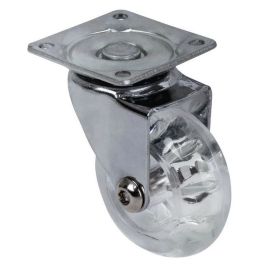 Walteco Swivel Castor Ø 50Mm, Transparent, With Plate, Load 40Kg 2820
