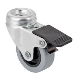 Walteco Swivel Castor Ø 50Mm, With Hole, Brake, Load 35Kg 9147437