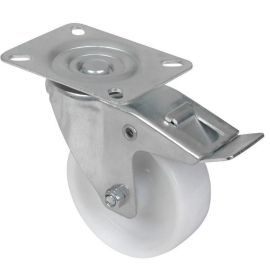 Walteco Swivel Castor Ø 100Mm, With Plate, Brake, Load 125Kg 18225