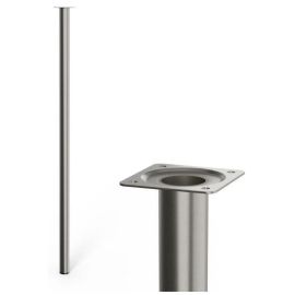 Walteco Furniture Leg Ø30X800Mm, Nickel Brushed 50346
