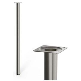 Walteco Furniture Leg Ø30X700Mm, Nickel Brushed 50330