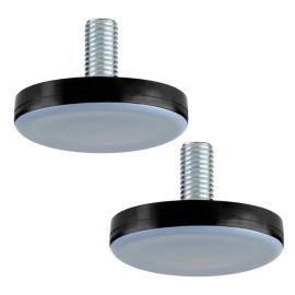 Walteco Adjusting Screw With Ptfe Base Ø 50Mm, M10X25Mm, Grey, 2 Pcs 50568