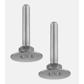 Walteco Adjusting Screw Ø 40Mm, M10X60Mm, Zinc-Plated, 2 Pcs 50379