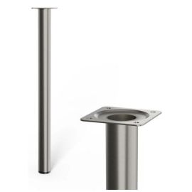 Walteco Furniture Leg Ø30X400Mm, Nickel Brushed 50294