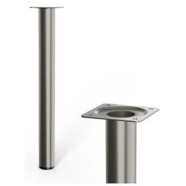 Walteco Furniture Leg Ø30X300Mm, Nickel Brushed 50285