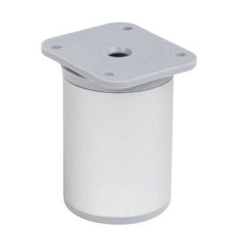 Walteco Furniture Leg Ø 40X60Mm, 50 Kg, Plastic, Optical Aluminium 50008