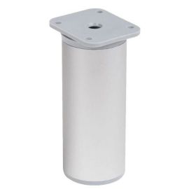 Walteco Furniture Leg Ø 40X100Mm, 50 Kg, Plastic, Optical Aluminium 50009