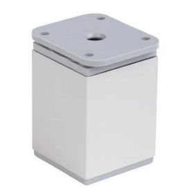 Walteco Furniture Leg 40X40X60Mm, 50 Kg, Plastic, Optical Aluminium 50005