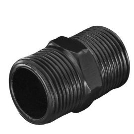 Walteco Hexagon Nipple 3/4", Rt-2, Black 3038