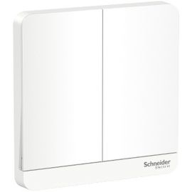 Schneider Electric Switch AvatarOn White 16Ax 2 Gang 1 Way Switch E8332L1_WE
