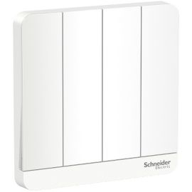 Schneider Electric Switch AvatarOn White 16Ax 4 Gang 1 Way Switch E8334L1_WE