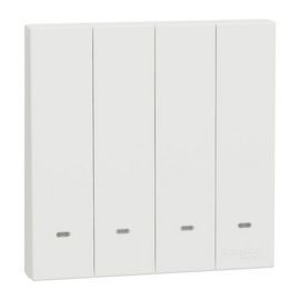 Schneider Electric AvatarOn C switch with Fluorescent Locator 2 way 4 gang 16AX 250V white E8734L2F_WE