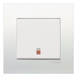 Schneider Electric Vivace Double Pole Switch 45A 250V Switch with Neon KB31DR45N