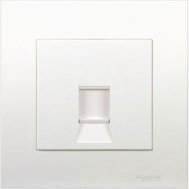Schneider Electric Vivace Wall Plate White with Shutter 1 Gang Keystone KB31RJK