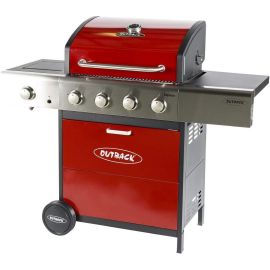 Outback Meteor 4 Gas Bbq Red OUT370697