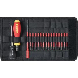 Wiha 2872T18 Insulated Screwdriver TorqueVario-S 0.8-5.0Nm Set in Folding Bag 19pcs 36791