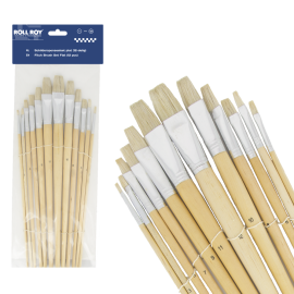 Roll Roy 12pcs Artist Brush Set Flat 201000