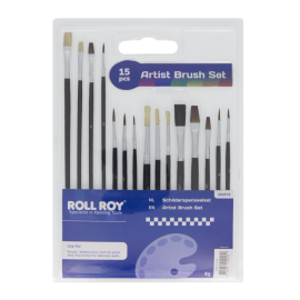 Roll Roy 15pcs Artist Brush Set Fine 202019