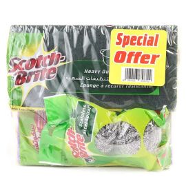 3M Scotch Brite (Spring Cloth + Spiral + Sponge) TR99922 UU004900773