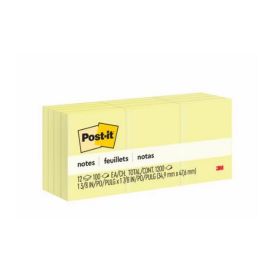 3M Post-it Notes 655, Canary Yellow, 3 in x 5 in MGP-0011-0